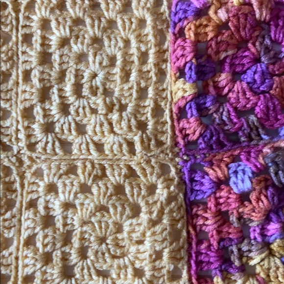 Baby Blanket Crochet Handmade Multicolor - Picture 2 of 4